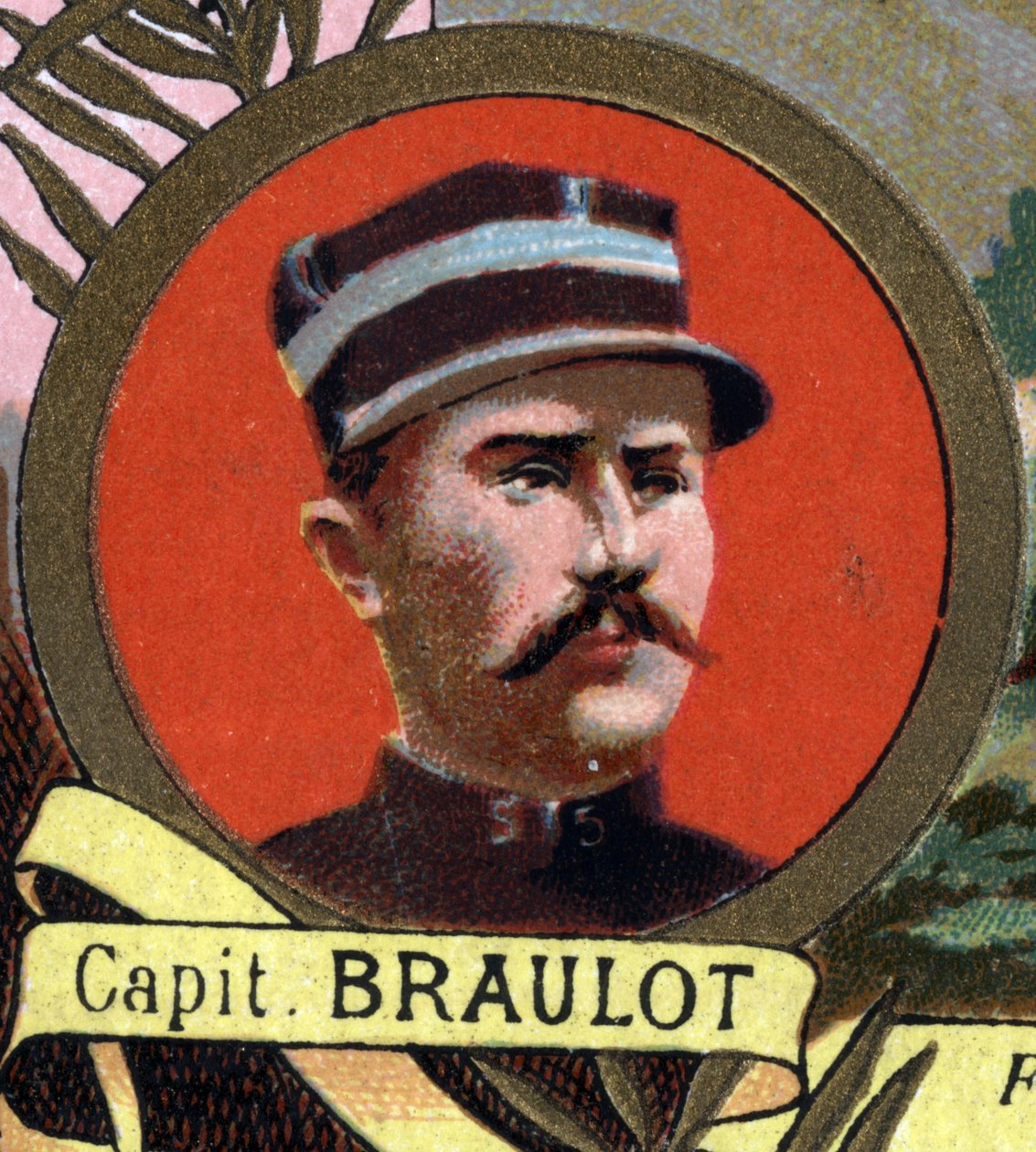 Retrato del Capitán BRAULOT, capitán de infantería naval, que murió en el Campo de Honor en Bonna, Sudán en 1897 de Unknown artist
