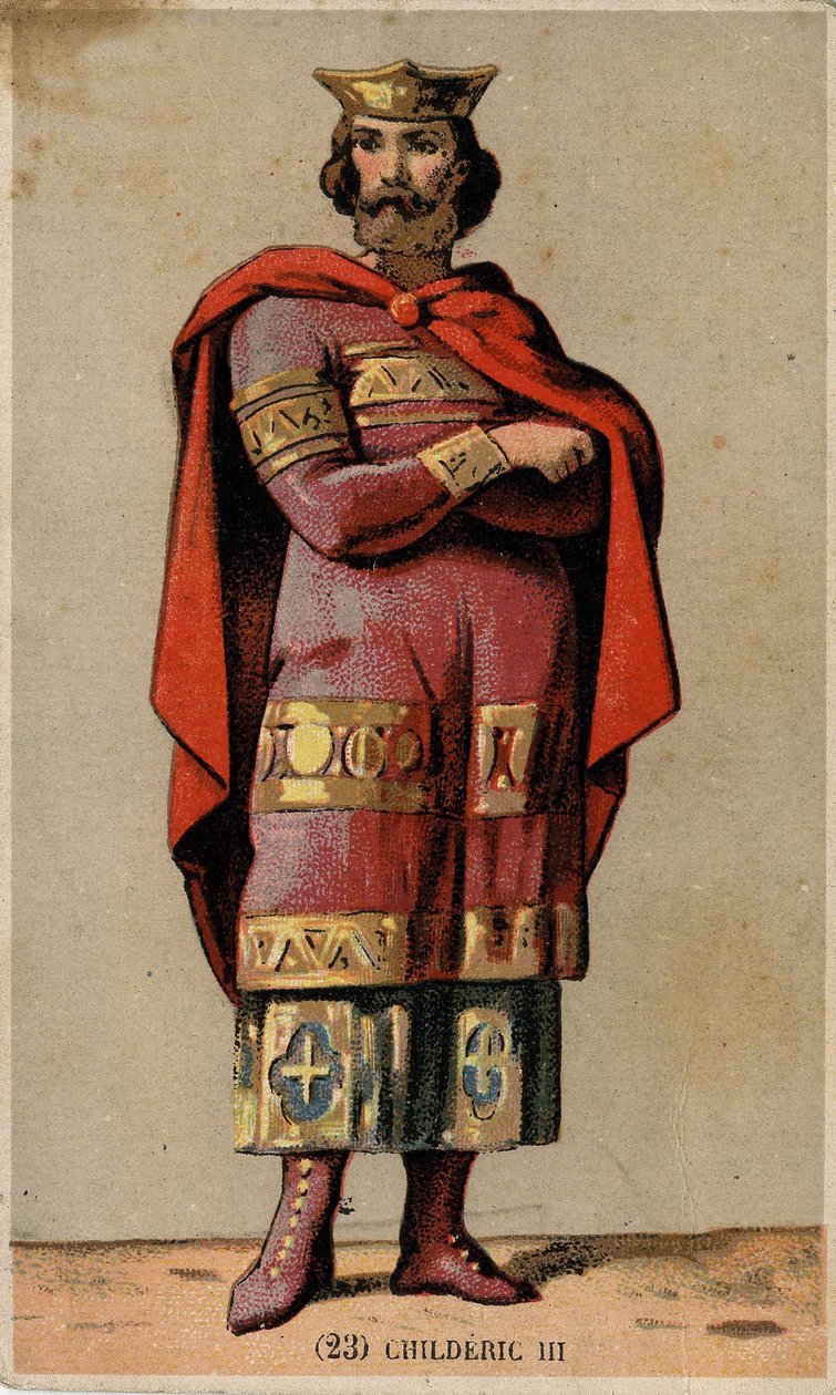 Retrato de Childerico III (fallecido en 755), último rey merovingio de Unknown artist