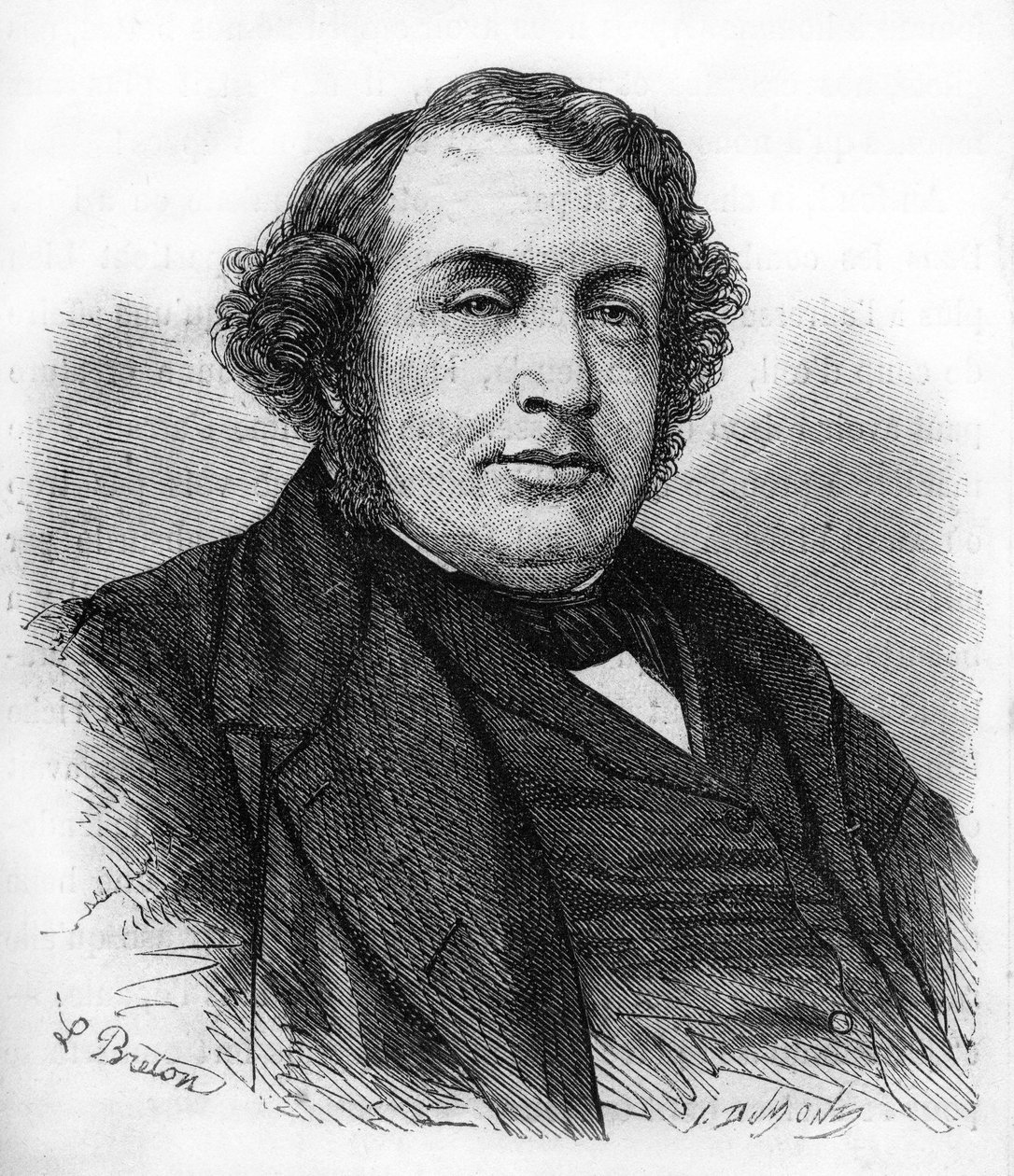 Retrato de Ernest Picard. Político francés (1821-1877) de Unknown artist