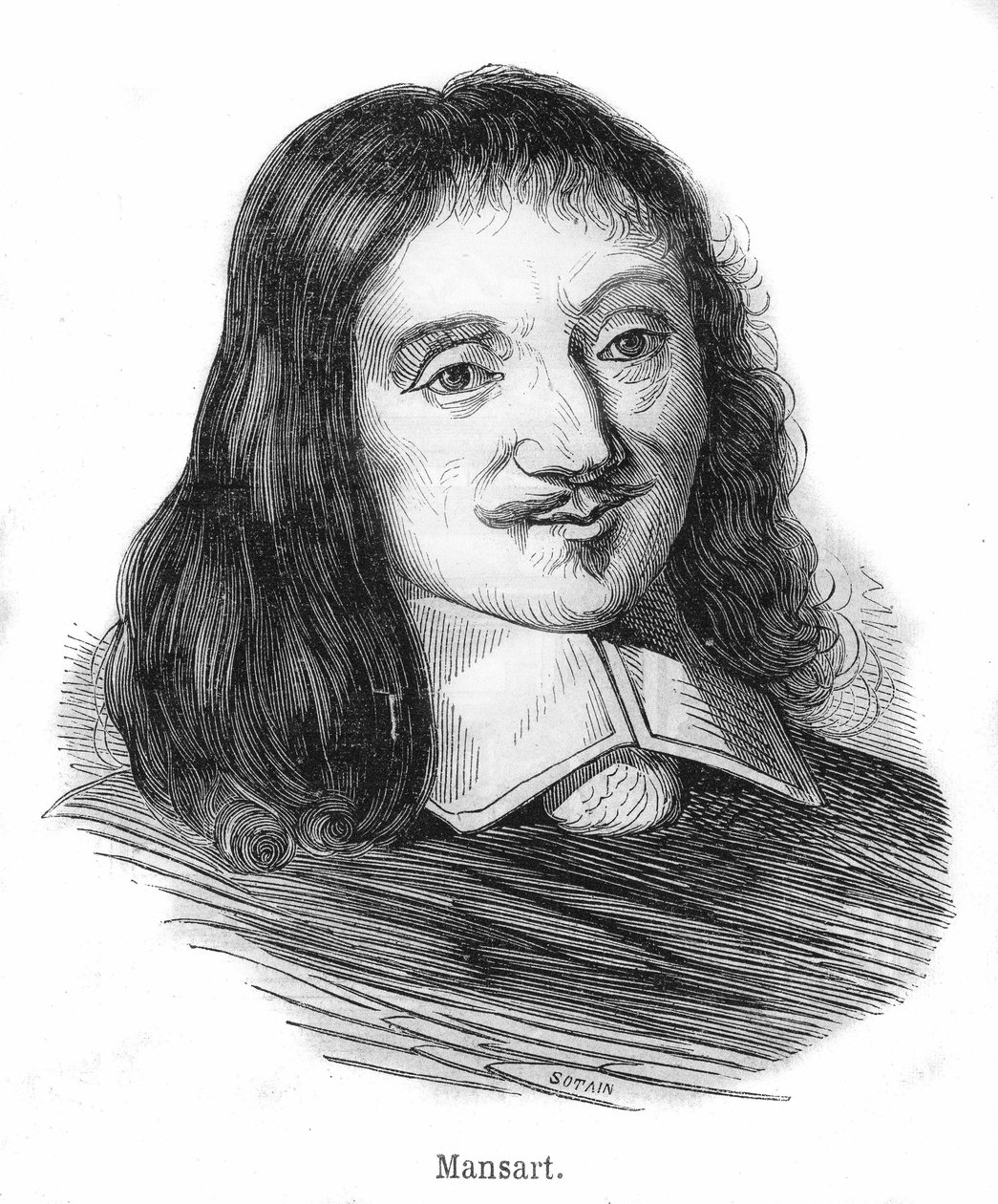 Retrato de François Mansart (1598-1666), arquitecto francés. de Unknown artist