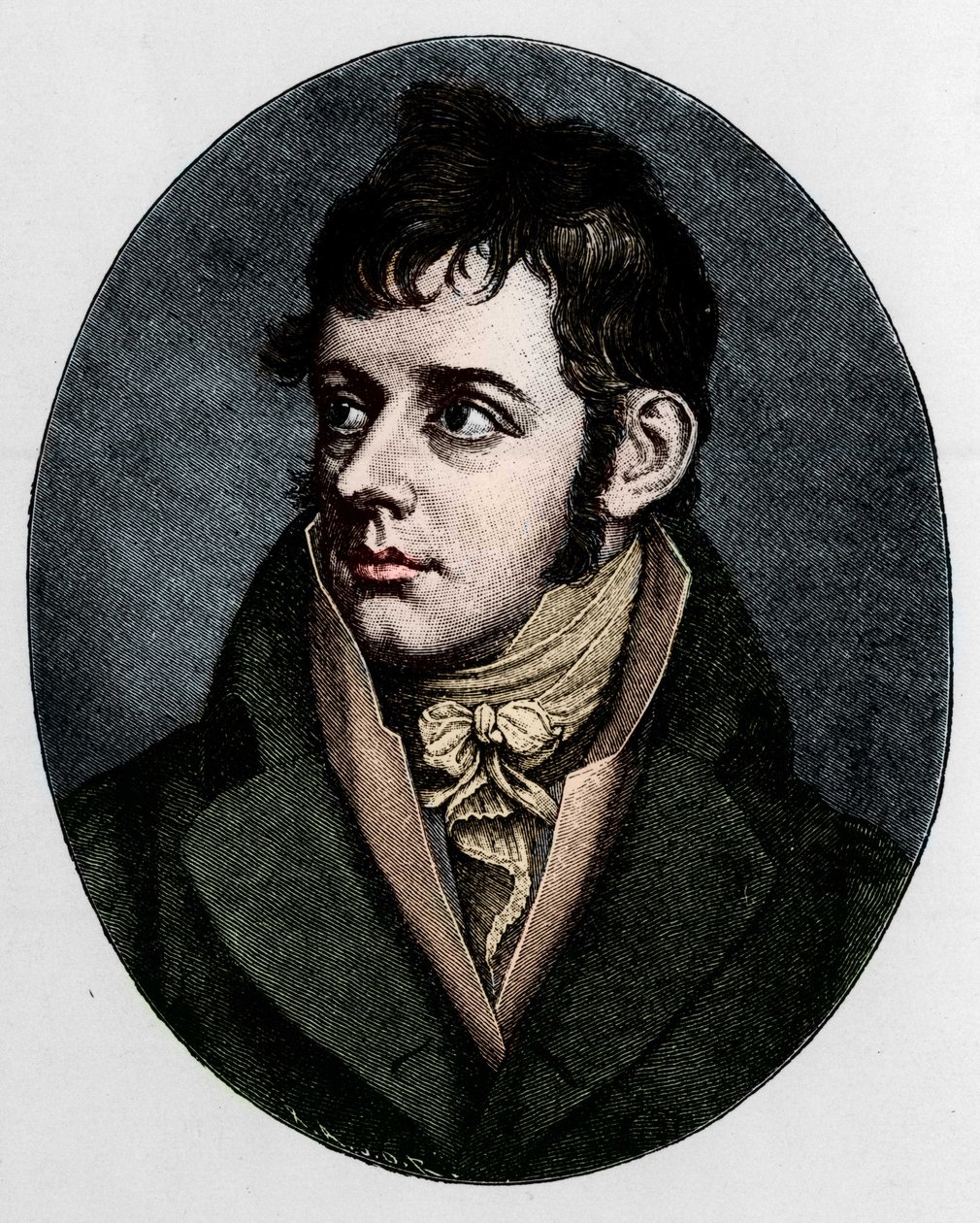 Retrato de Friedrich Daniel Ernst Schleiermacher. 1768 - 1834. Teólogo protestante y filósofo alemán de Unknown artist