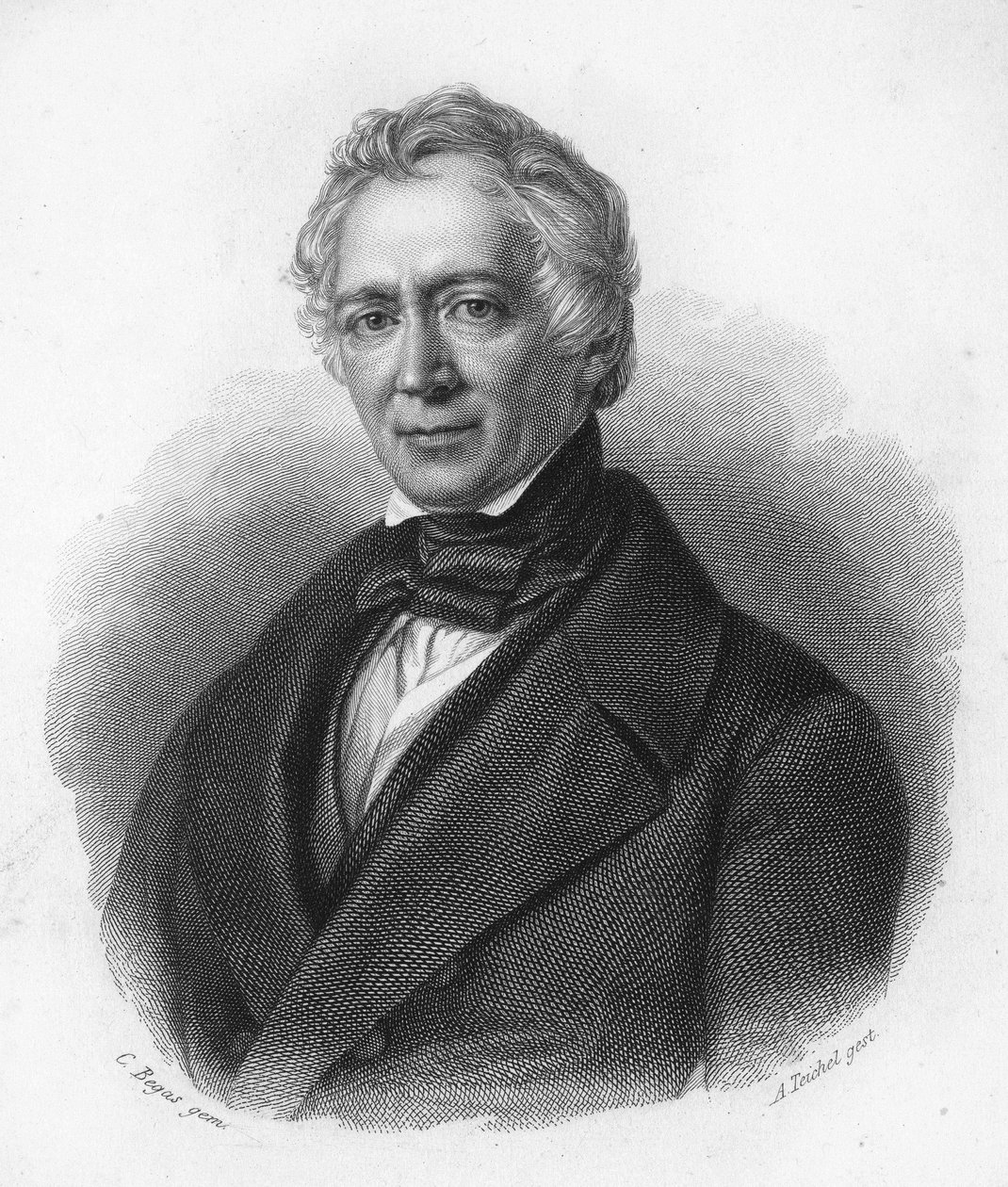 Retrato de Friedrich von Raumer. Historiador alemán del siglo XIX. de Unknown artist