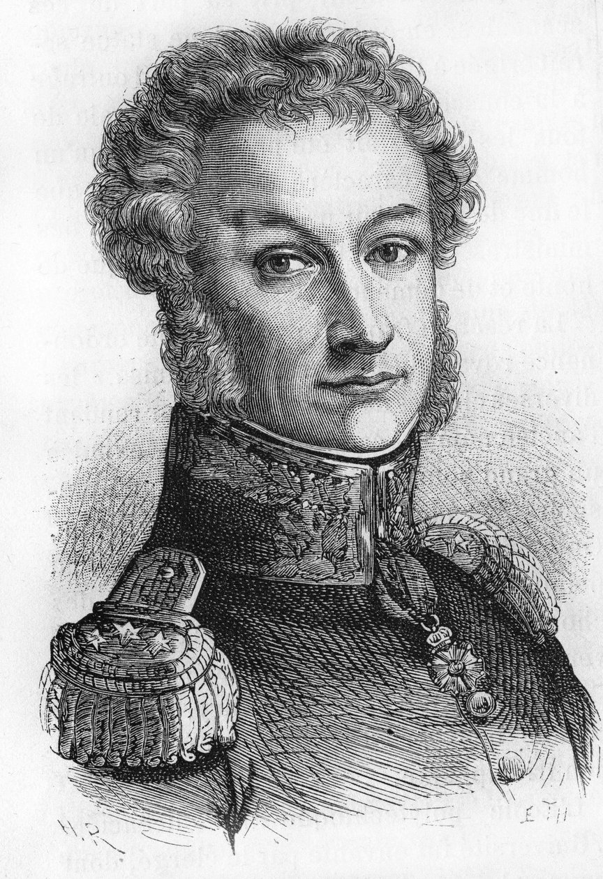 Retrato del General Cambronne. Vizconde Cambronne. General francés (1770-1842) de Unknown artist