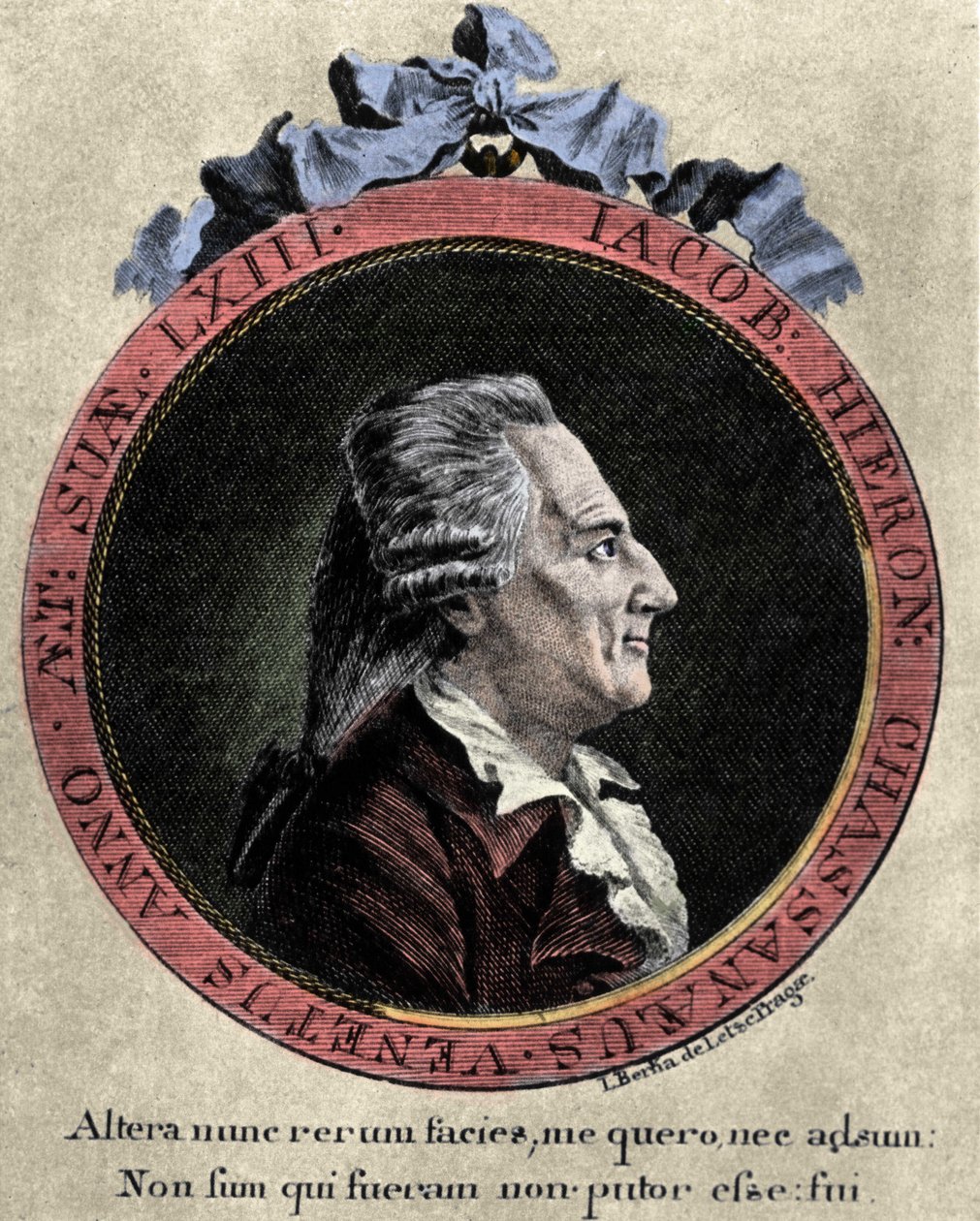 Retrato de Giovanni Giacomo Casanova (1725-1798), aventurero y escritor italiano. Retrato de Johann Berka de Icosameron o Historia de Edward y Elizabeth que pasaron ochenta y un años con los Megamicres, habitantes nativos del Protocosmos en el inter de Unknown artist