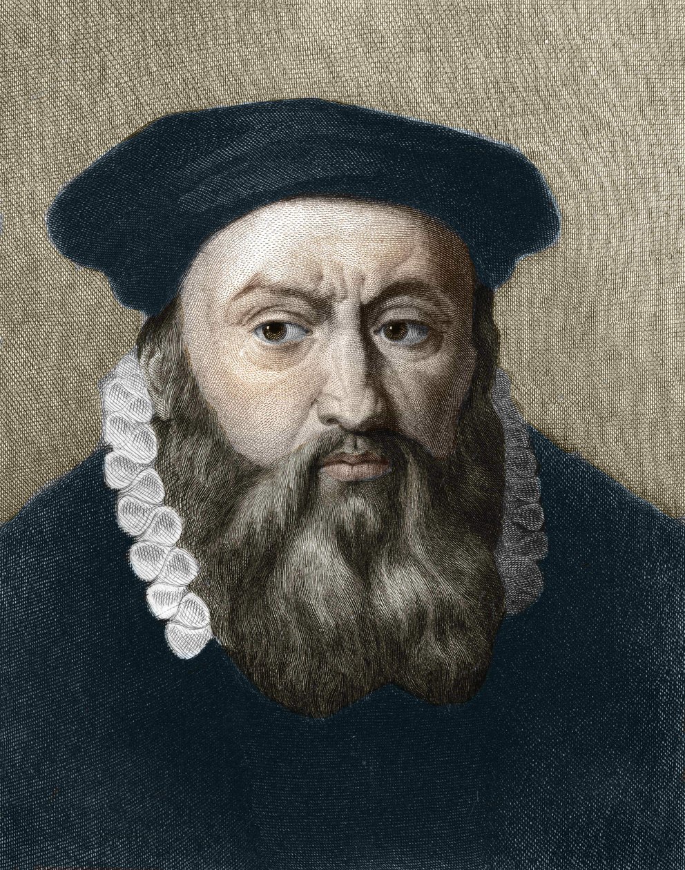 Retrato de Juan Calvino (1509-1564), reformador religioso y escritor francés de Unknown artist