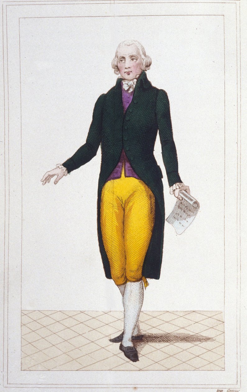 Retrato de Jean Marie Roland de La Platière, político francés (1734-1793) (grabado de 1830) de Unknown artist