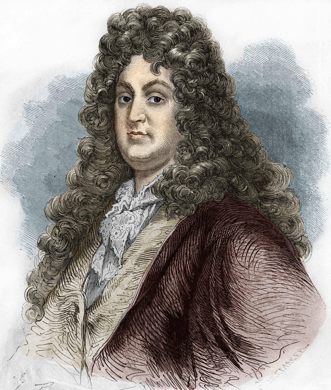 Retrato de Jean Racine (1639-1699), poeta trágico francés. de Unknown artist