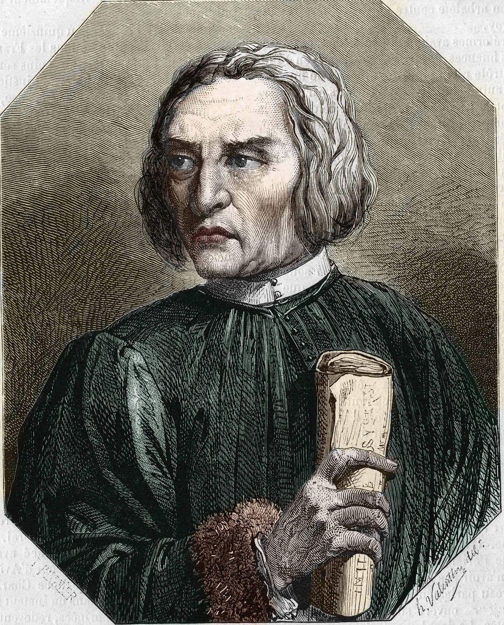 Retrato de Jean de Gerson. Teólogo francés (1363-1429). de Unknown artist