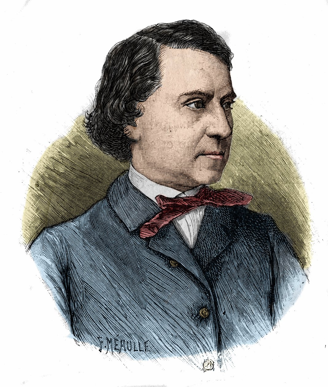 Retrato de Louis Blanc, político e historiador francés (1811-1882). de Unknown artist