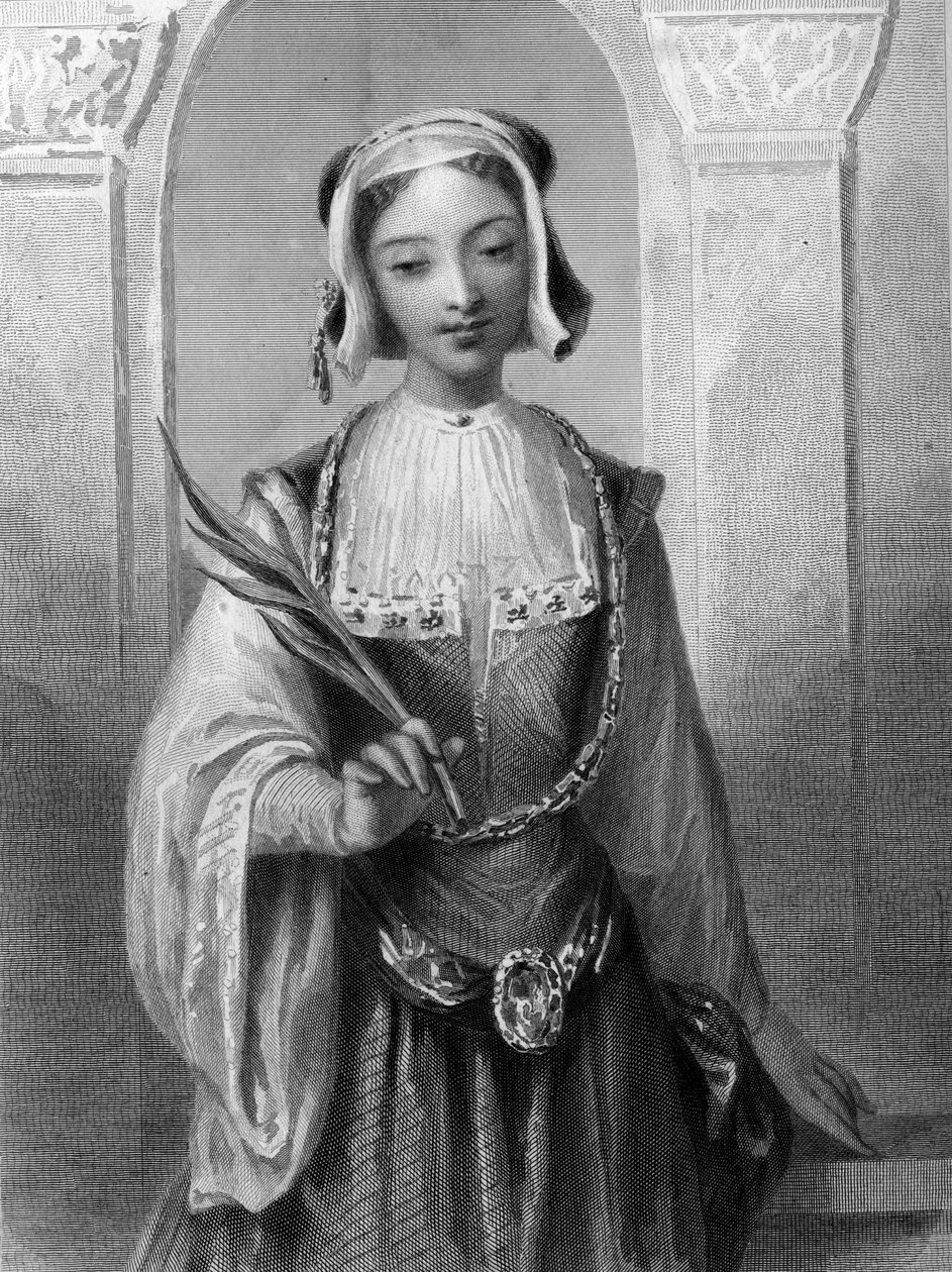 Retrato de Santa Justina, virgen y mártir de Antioquía. de Unknown artist
