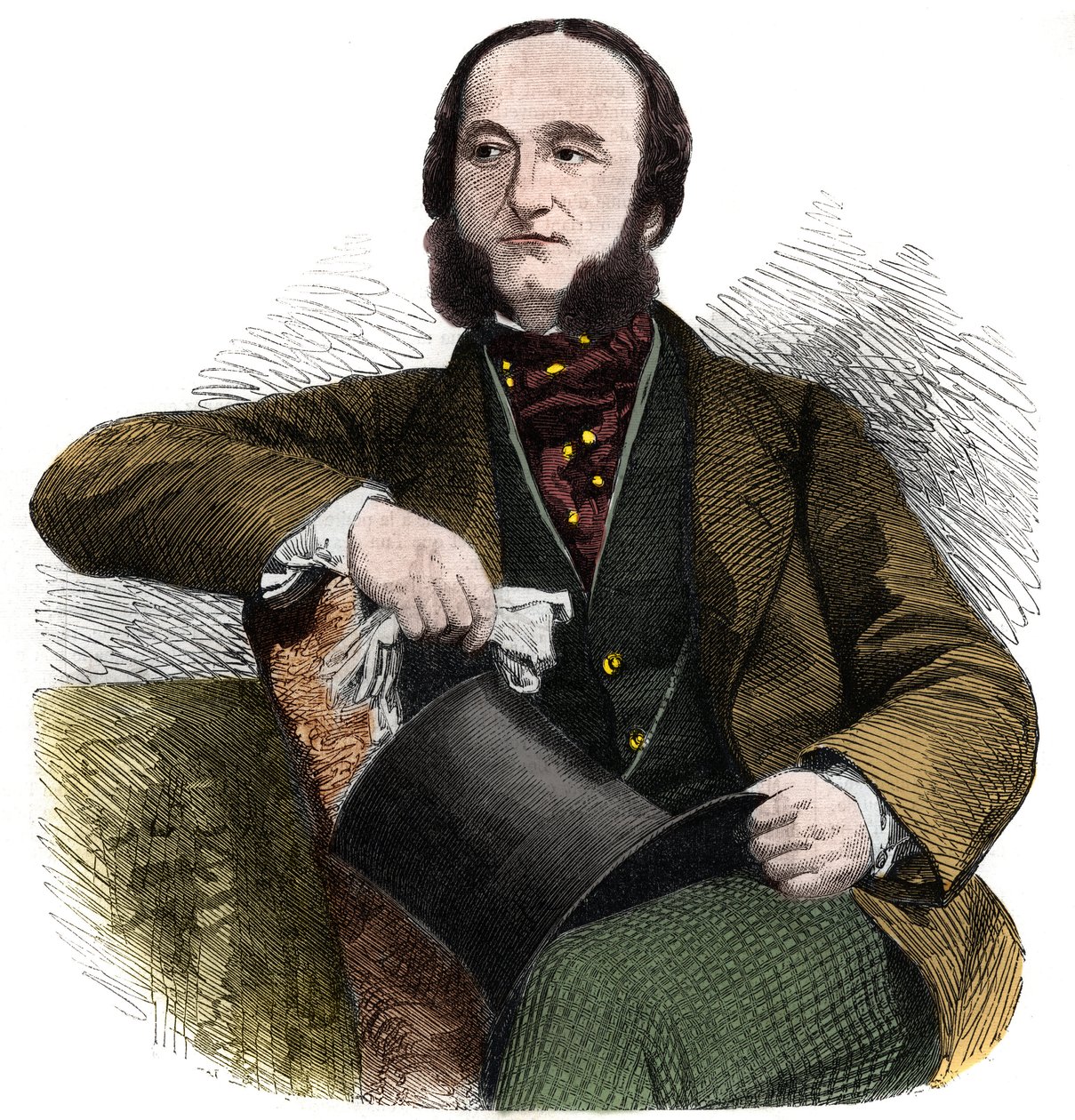 Retrato del político, escritor y pintor italiano Massimo d