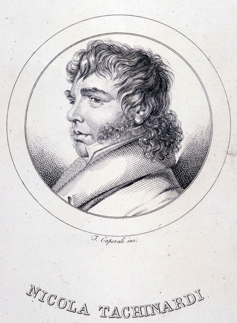 Retrato del tenor italiano Tachinardi (Nicola Tacchinardi) (Livorno) de Unknown artist