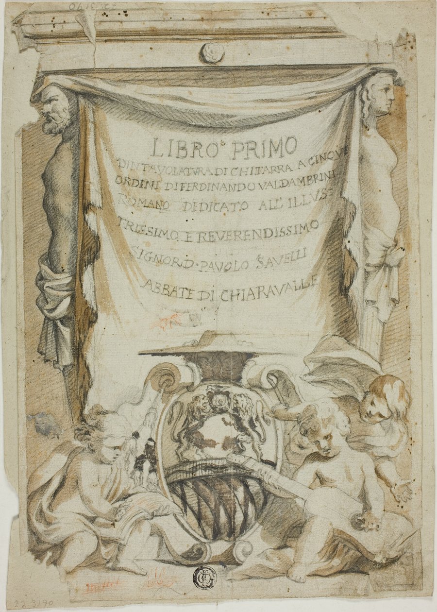 Diseño de portada para manual de guitarra de Ferdinando Valdambrini de Unknown Italian