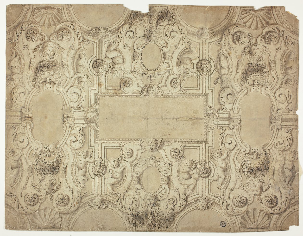 Diseño para una decoración de techo de Unknown Italian