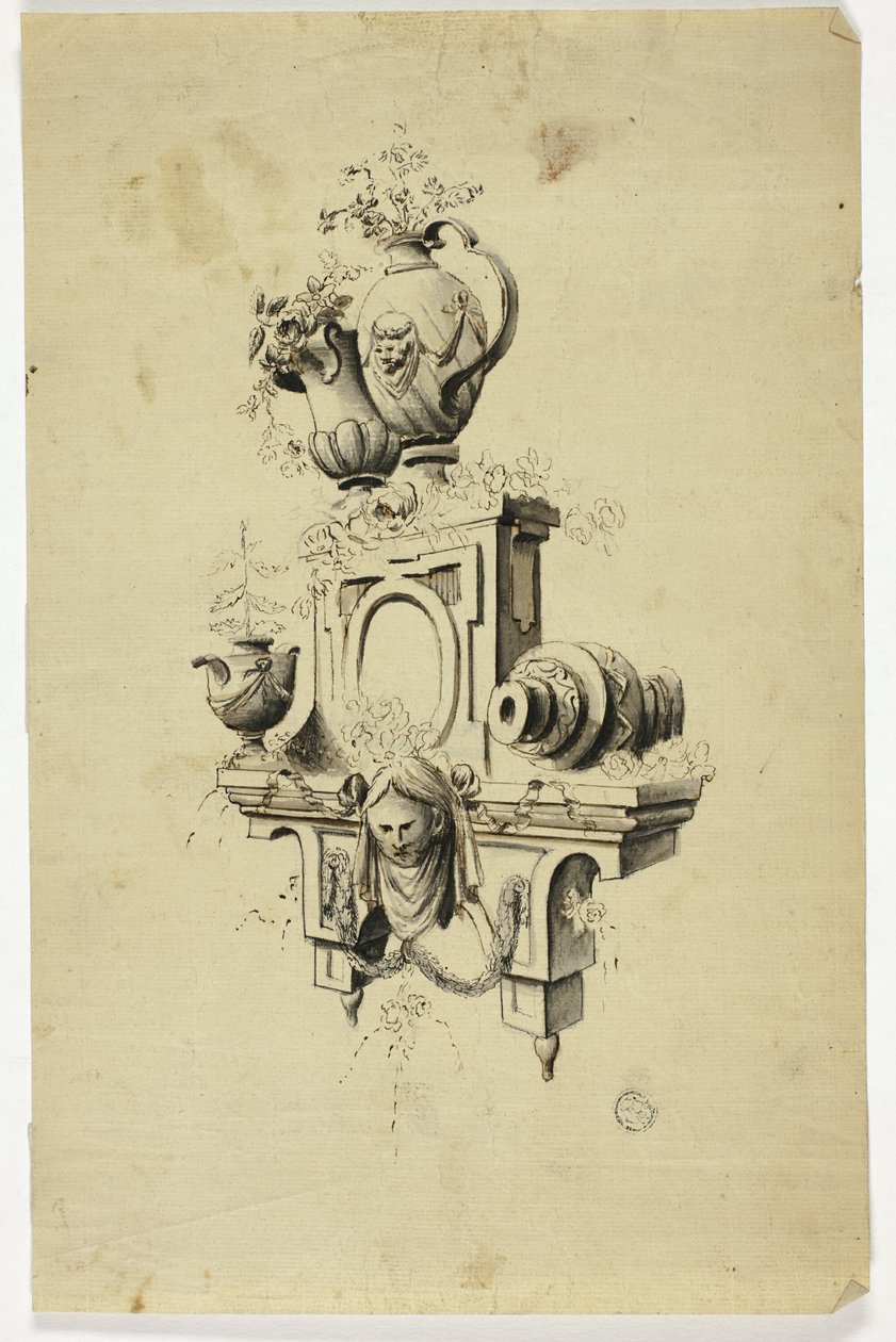Diseño de una pieza de chimenea de Unknown Italian