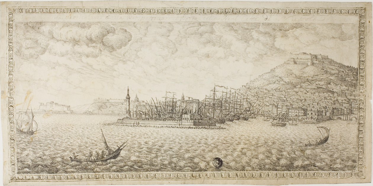 Puerto de Nápoles de Unknown Italian