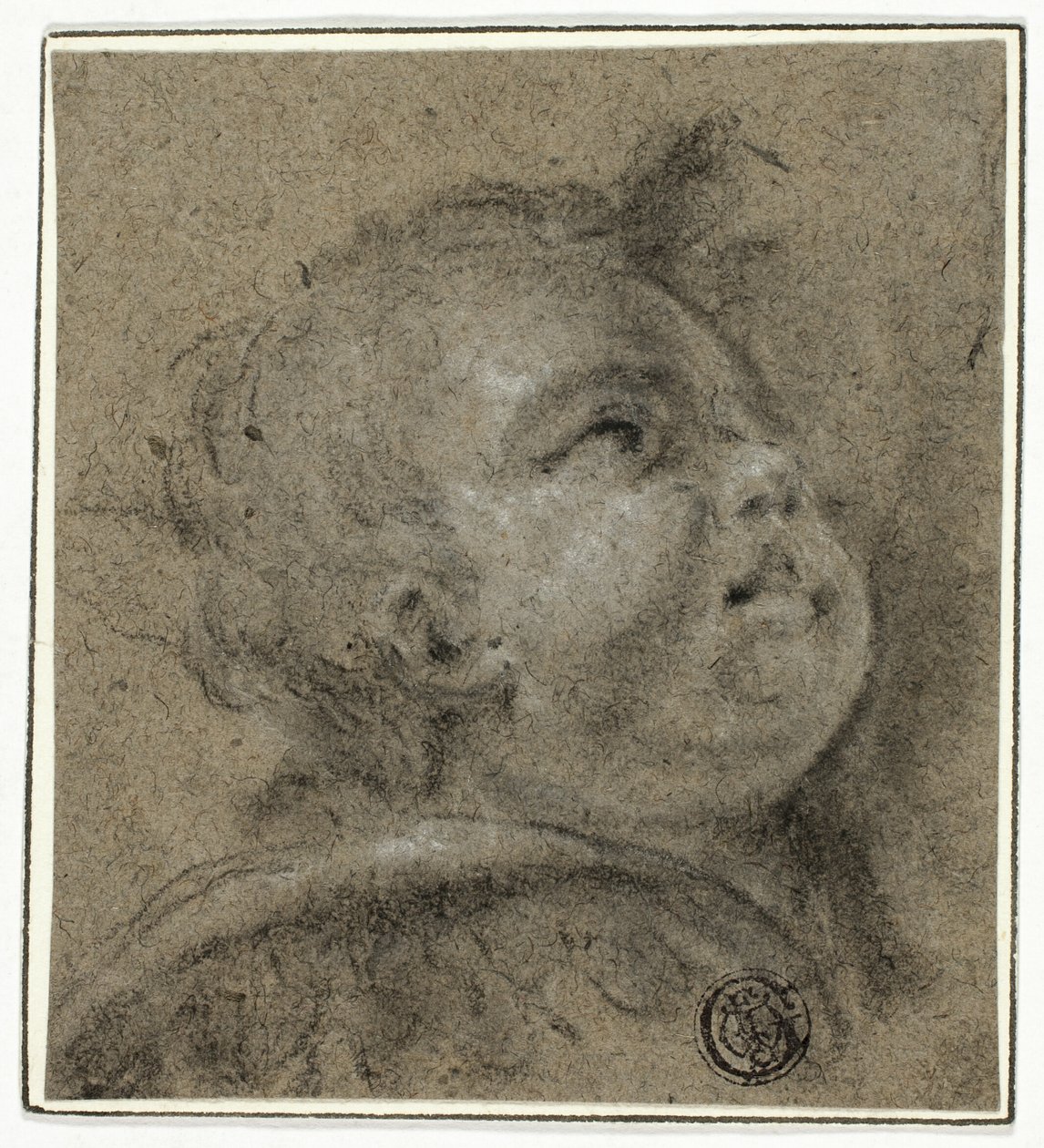 La cara respingona de Putto de Unknown Italian