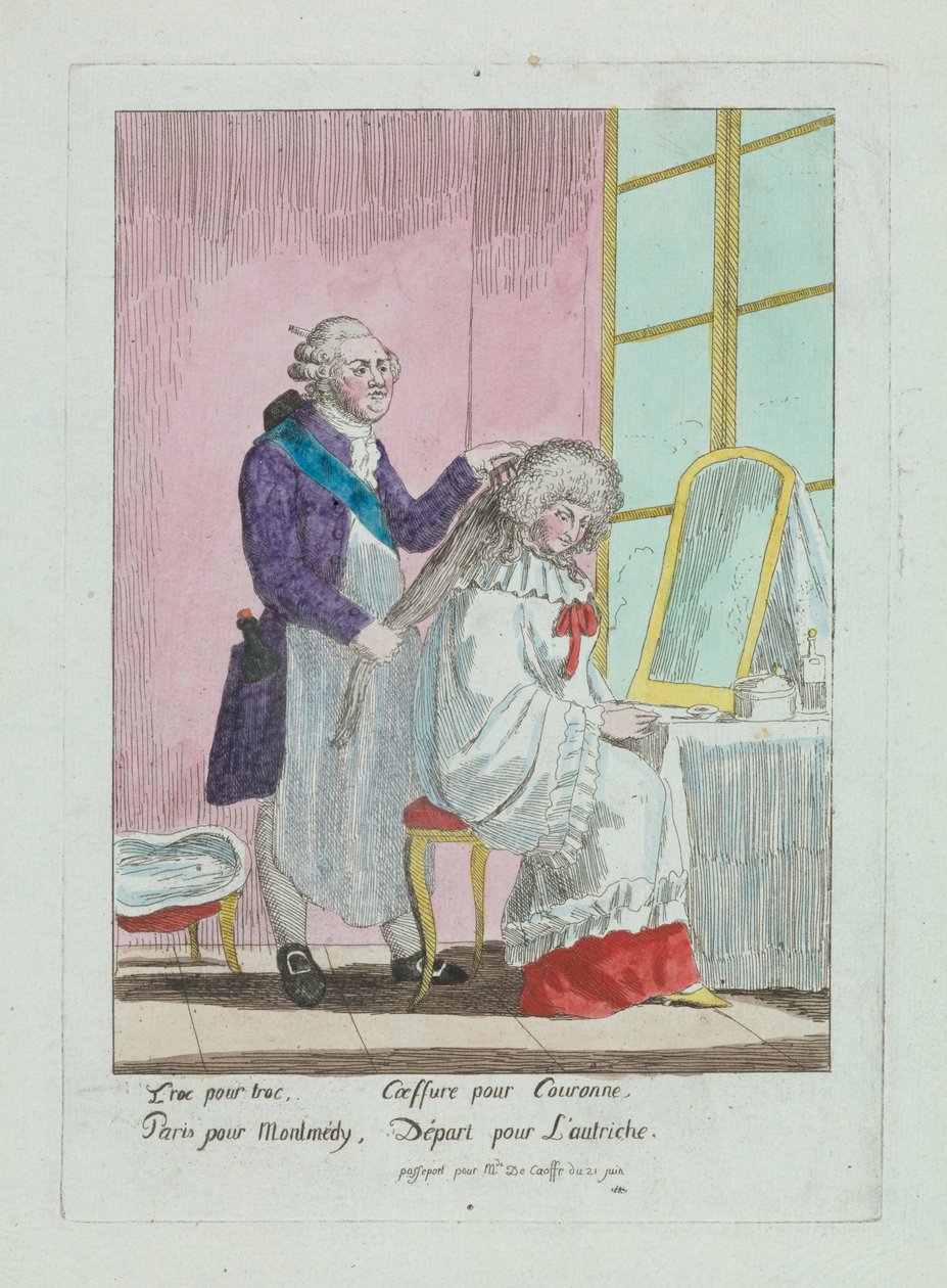 Coiffure de Madame de Korff (CBL WEp 0715) de Unknown artistUnknown artist