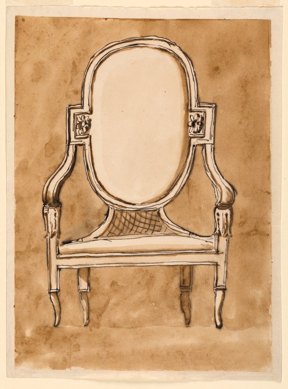 Dibujo, Silla, 1780-90 de Unknown artistUnknown artist
