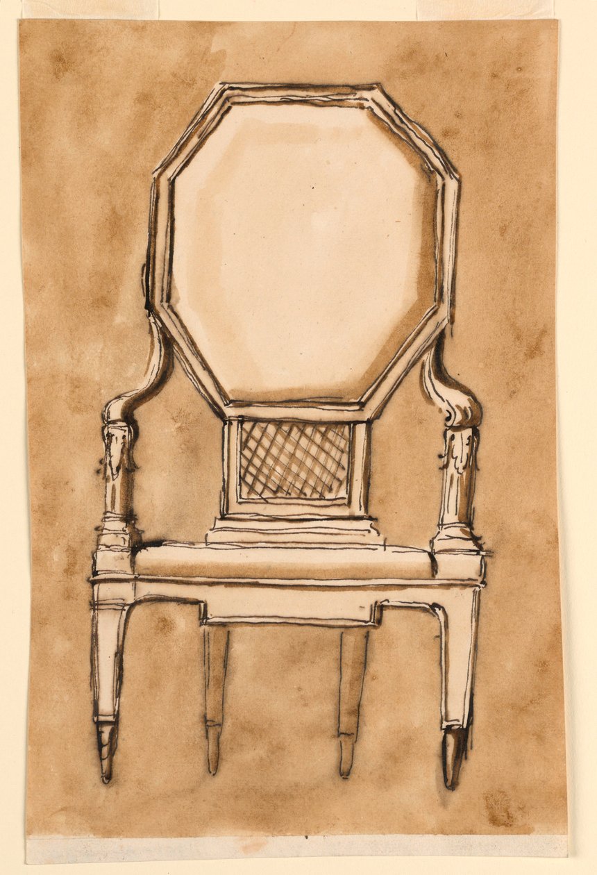 Dibujo, Silla, 1780-90 de Unknown artistUnknown artist