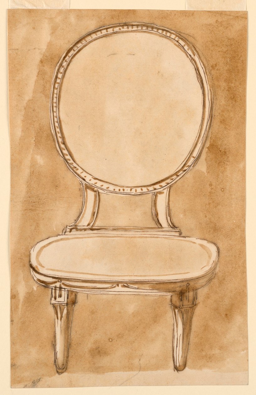Dibujo, Silla, 1780-90 de Unknown artistUnknown artist