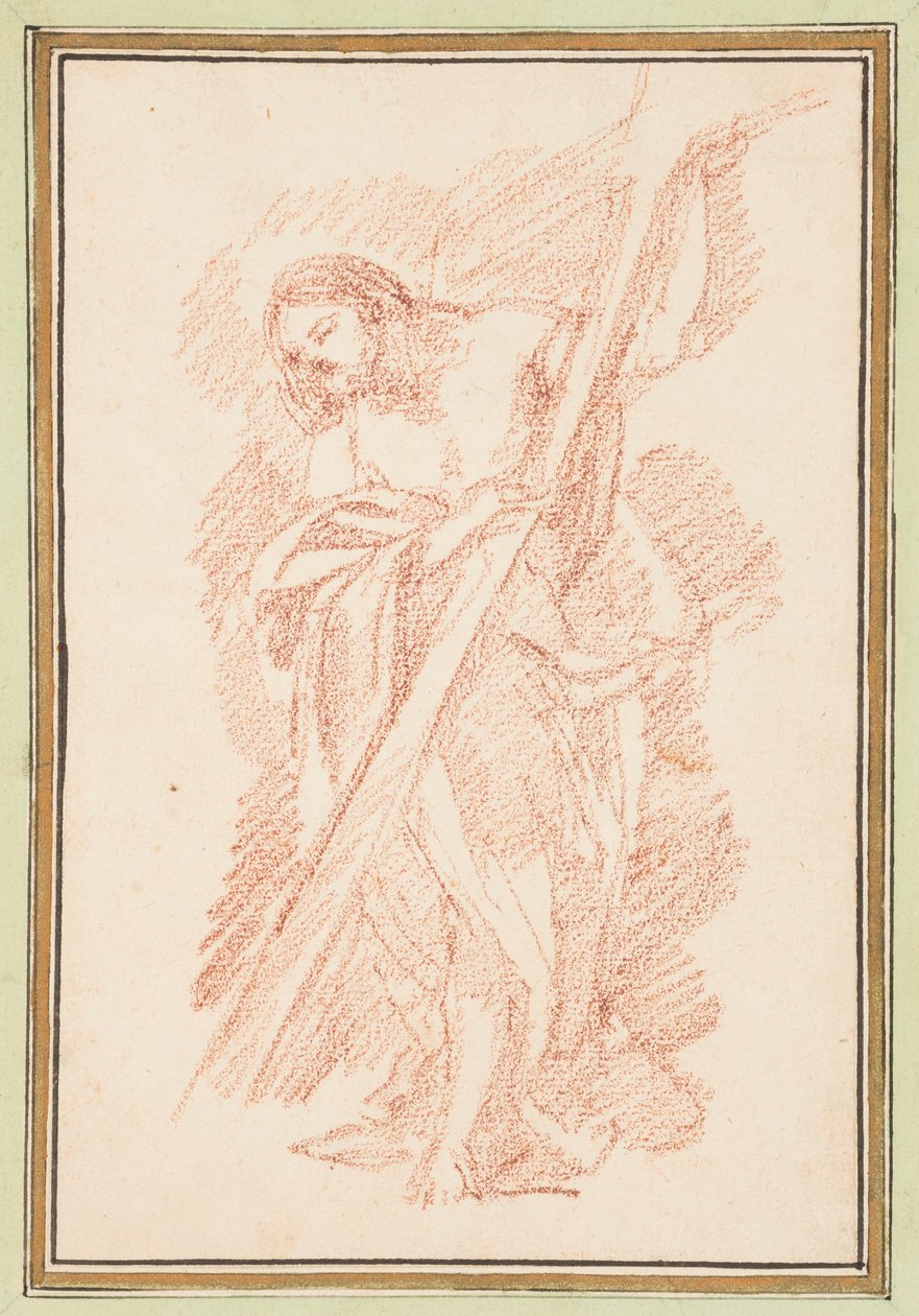 Dibujo, Cristo de pie, hacia 1759-70 de Unknown artistUnknown artist