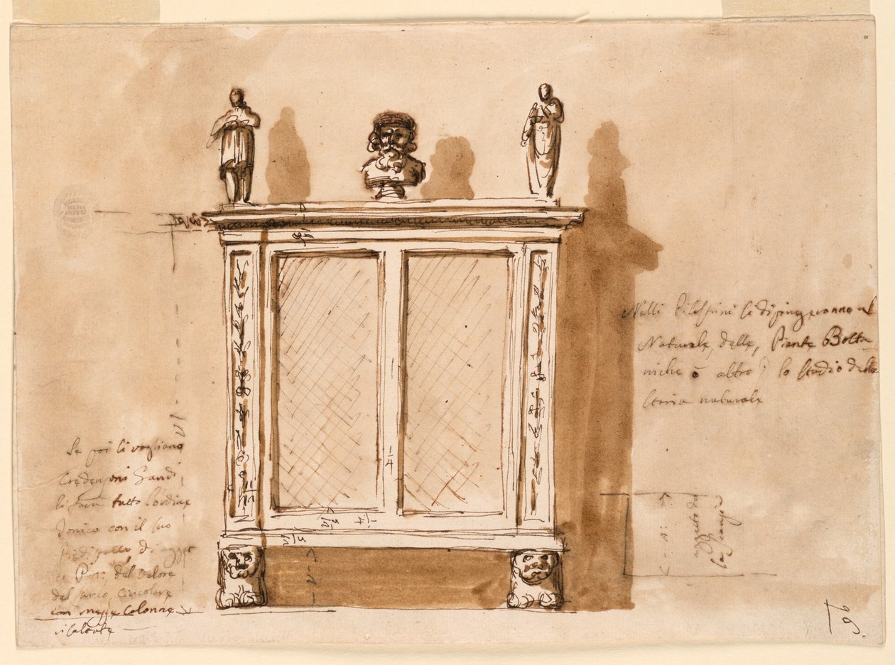 Dibujo, Armario, 1790-1810 de Unknown artistUnknown artist