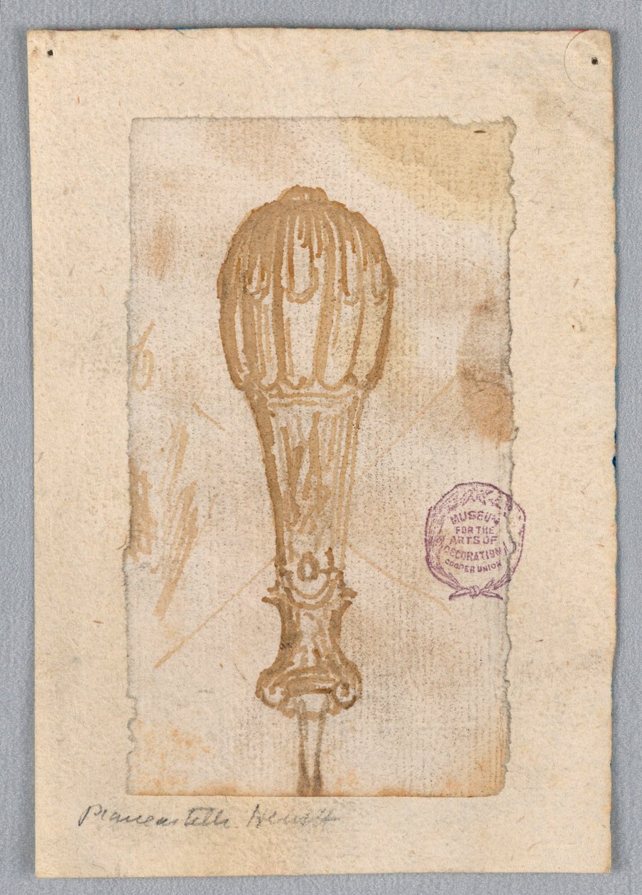 Dibujo, Diseño de un asa, Siglos XVII-XIX de Unknown artistUnknown artist
