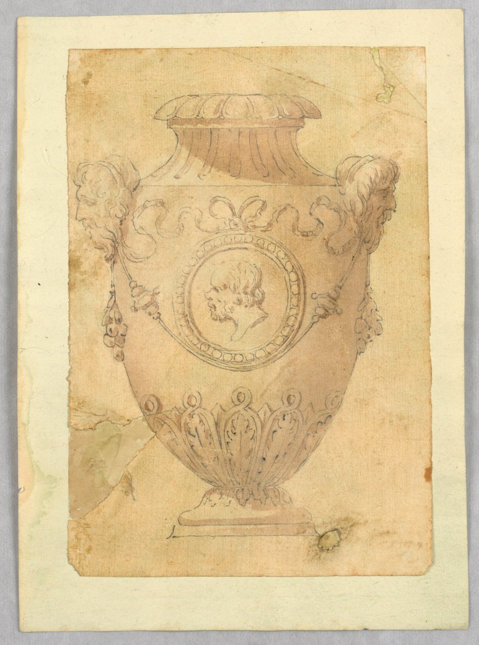 Dibujo, Diseño para un jarrón camafeo, siglo XIX de Unknown artistUnknown artist