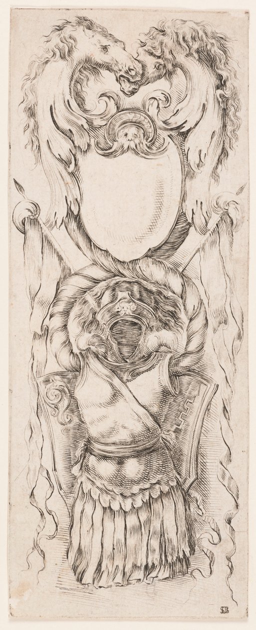 Grabado, Ornamentos o grotescos (Grotesque Ornament), ca. 1653 de Unknown artistUnknown artist