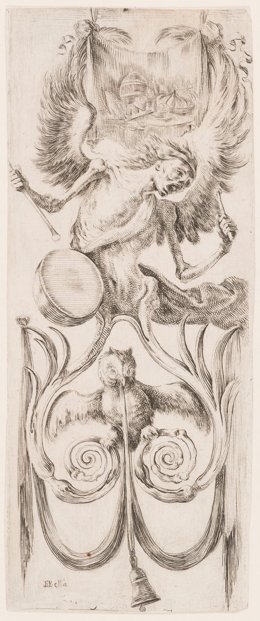 Grabado, Ornamentos o grotescos (Grotesque Ornament), ca. 1653 de Unknown artistUnknown artist