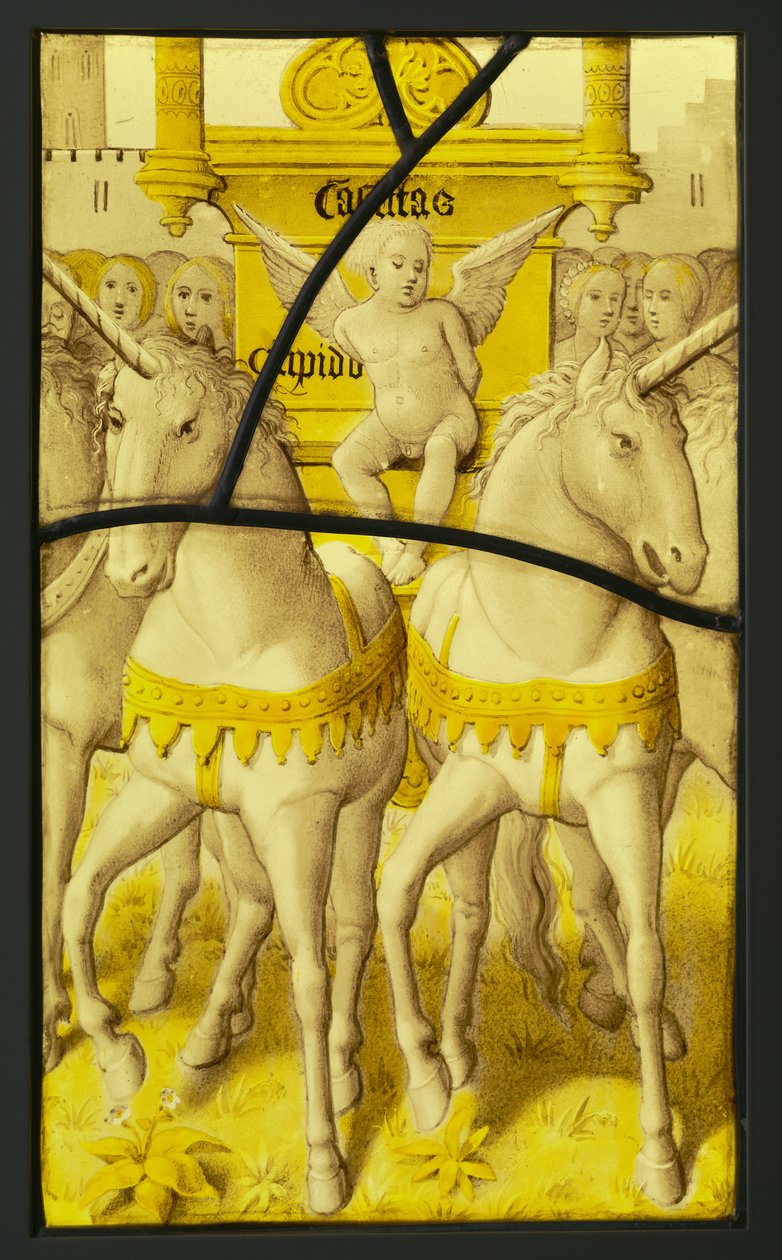 Fragmento de El triunfo de la castidad sobre el amor de Unknown artist