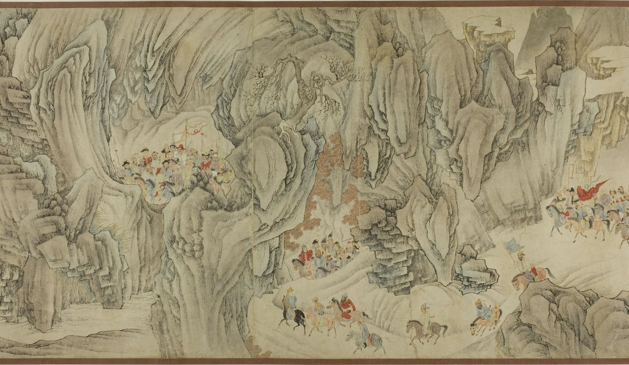 Una cacería en las montañas del cielo de Unknown artist