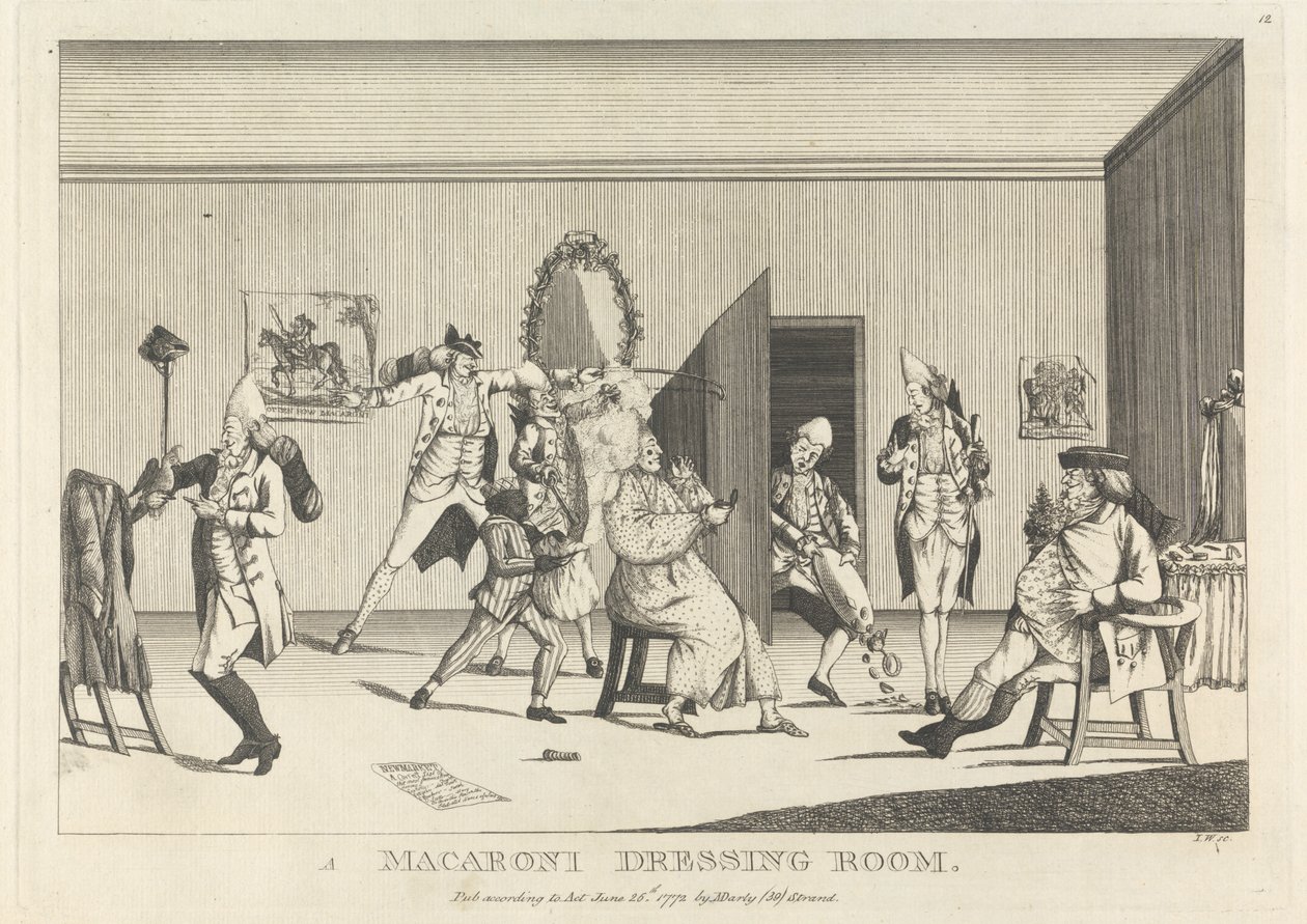 El vestidor de los macarrones de Unknown artist