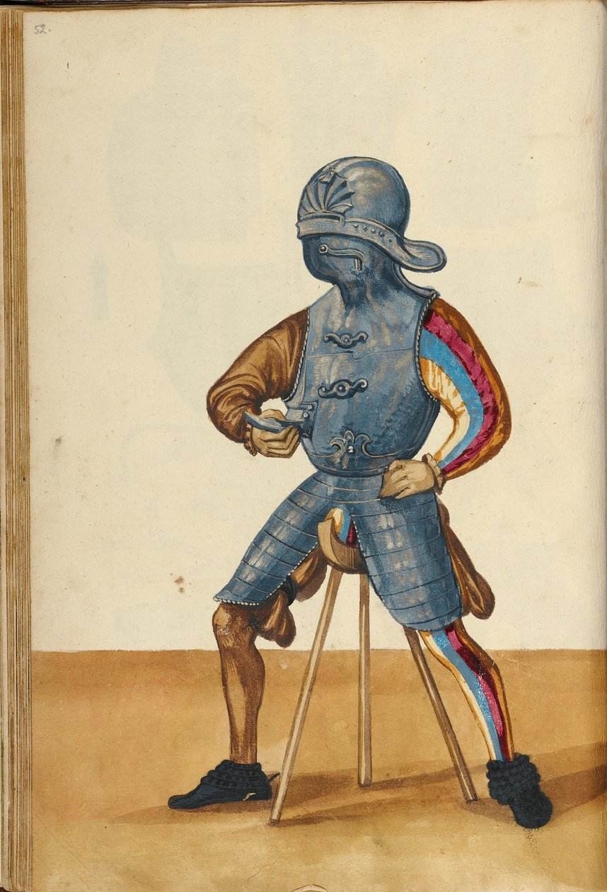 Un hombre con armadura de Unknown artist