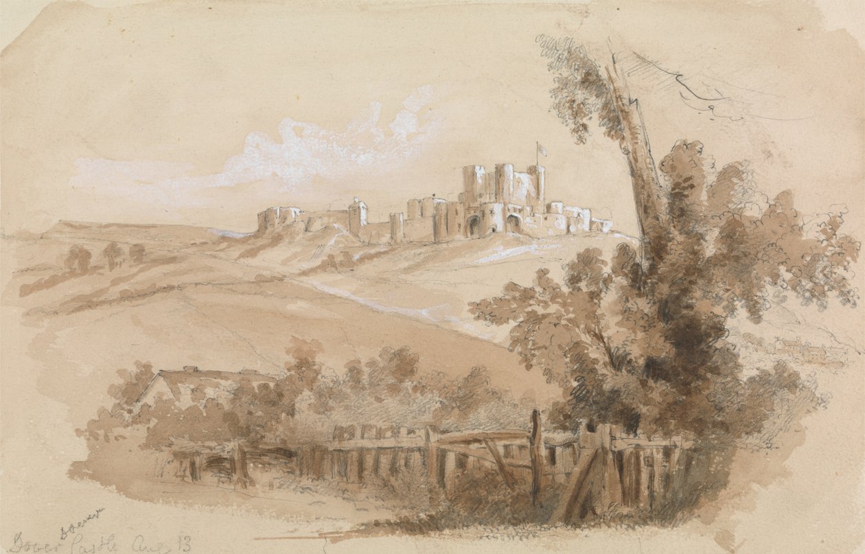 Vista del castillo de Dover de Unknown artist
