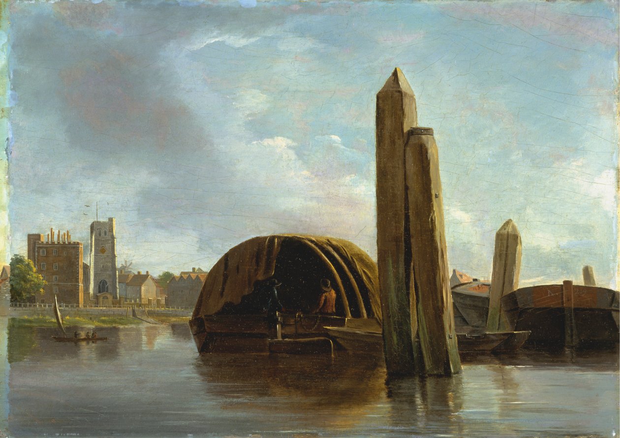 Una vista de Lambeth de Unknown artist
