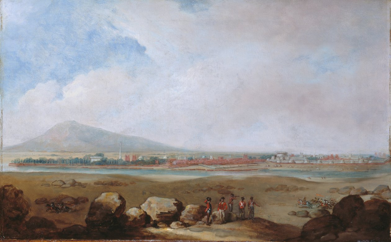 Una vista de Seringapatam, 1791 circa de Unknown artist