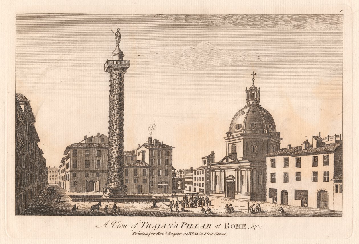 Vista de la columna de Trajano en Roma &c. de Unknown artist