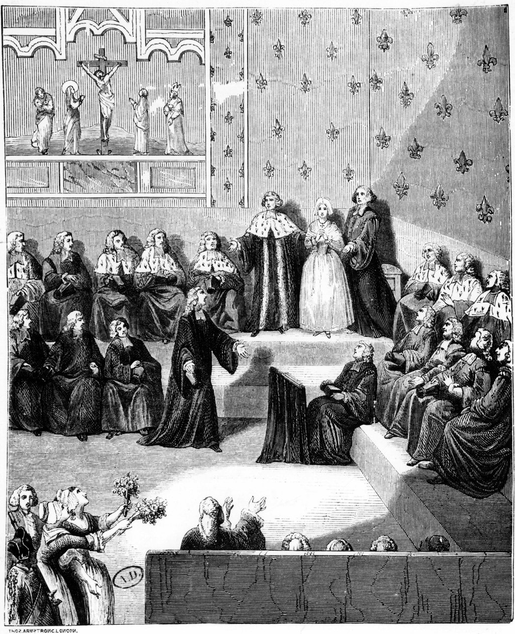 Una audiencia judicial. Siglo XVIII. de Unknown artist