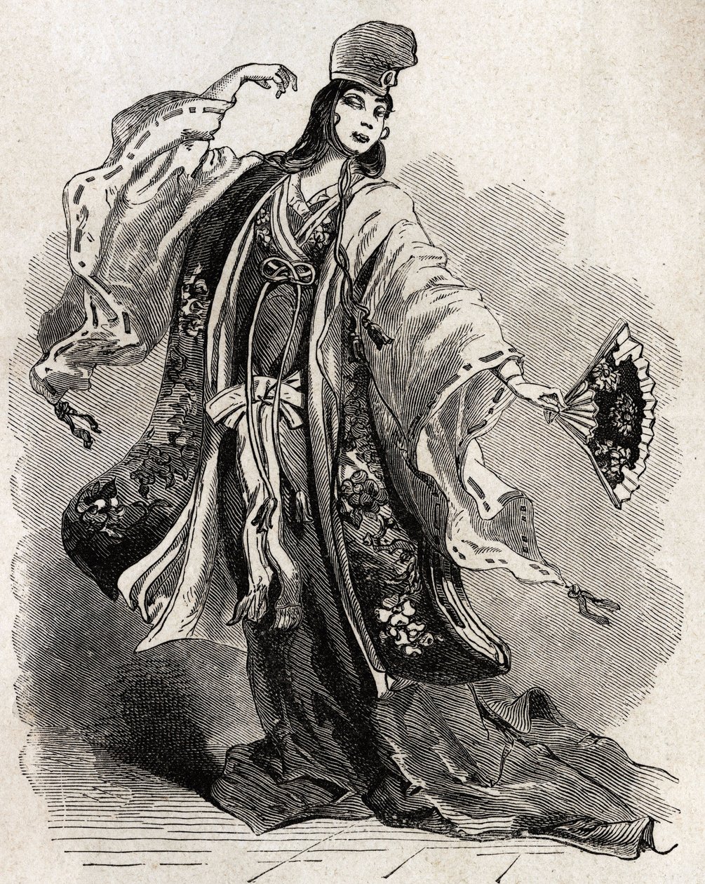 Una bailarina en la corte de Kamakura, una ciudad que el shogun Minamoto no Yorimoto (1147-1199) eligió como su capital en un momento en que su poder político superaba al del Mikado (el Emperador de Japón), creando un nuevo centro político, económico y art de Unknown artist
