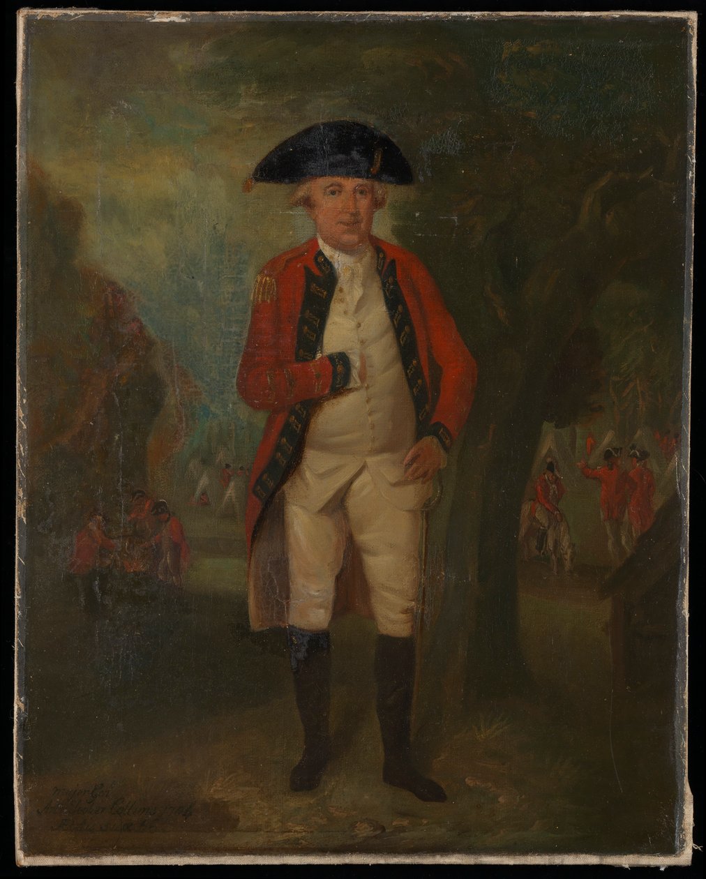 Un retrato del General de División Arthur Tooker Collins de la Infantería de Marina con su uniforme de gala. de Unknown artist