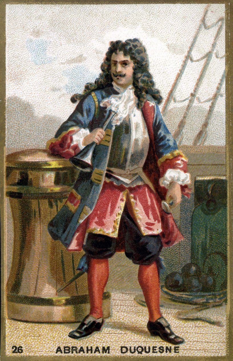 Abraham, Marqués Duquesne (1610-1688), marinero francés. Cromolitografía del siglo XIX. de Unknown artist
