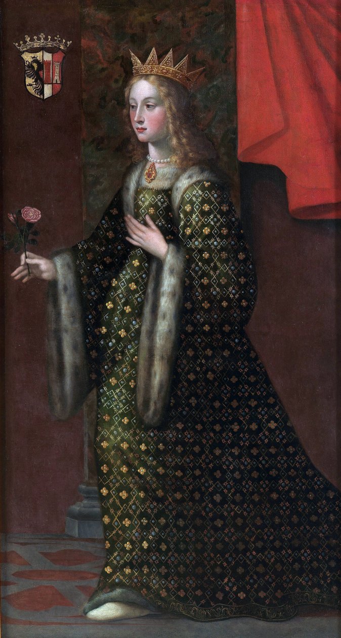 Adelaide de Suse - Adelais - Adaline de Suza ou encore Adelaide de Turin (1020 1091) - Adelaide de Susa, esposa de Otto de Savoy (Othon Ier de Savoie) - Anónimo - siglo XVIII - Óleo sobre lienzo de Unknown artist