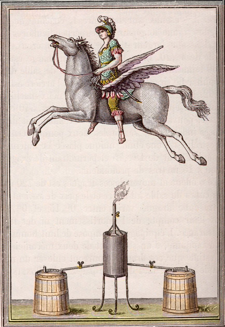 Figura aerostática de 6 pies 8 pulgadas de largo, 9 pies 6 pulgadas de alto hecha por los hermanos Enslen (Christian Gottfried) de Unknown artist