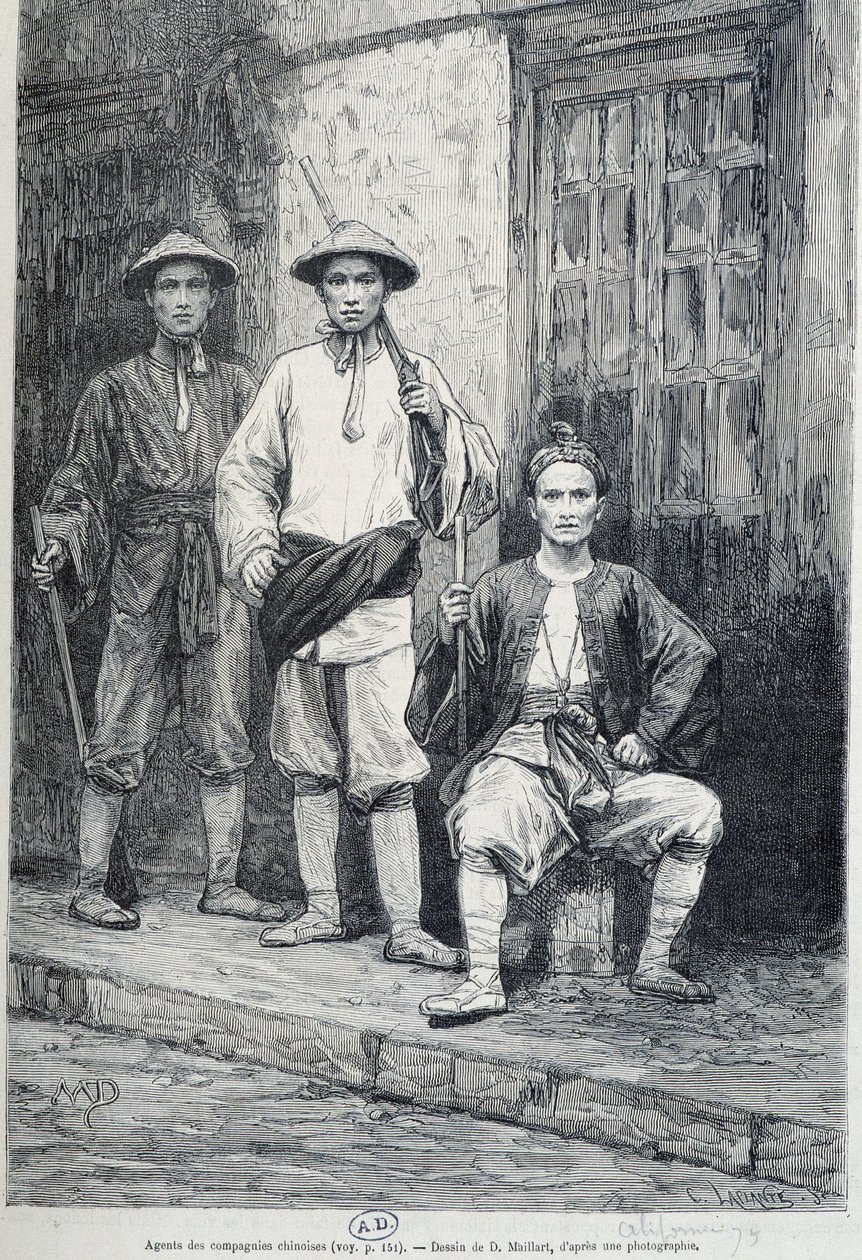 Agentes de compañías chinas en California de Unknown artist