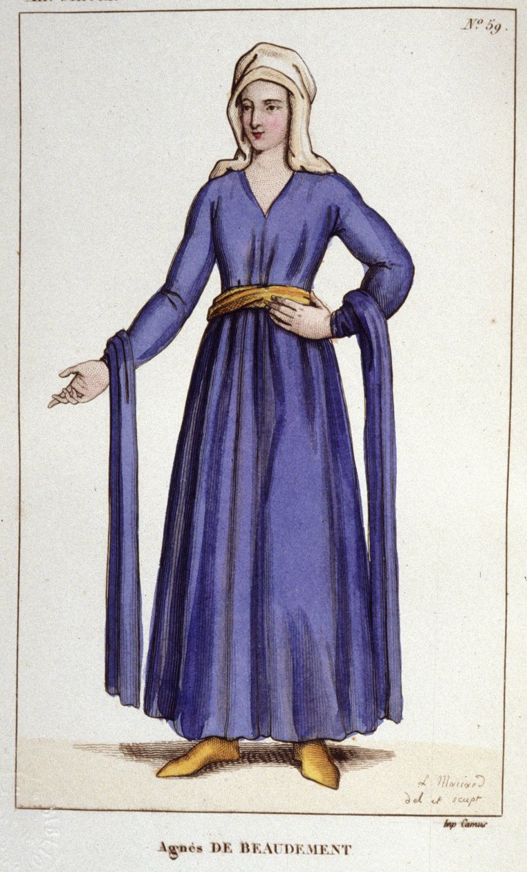 Agnès De Baudement, Dama de Braine (1130-1218). de Unknown artist