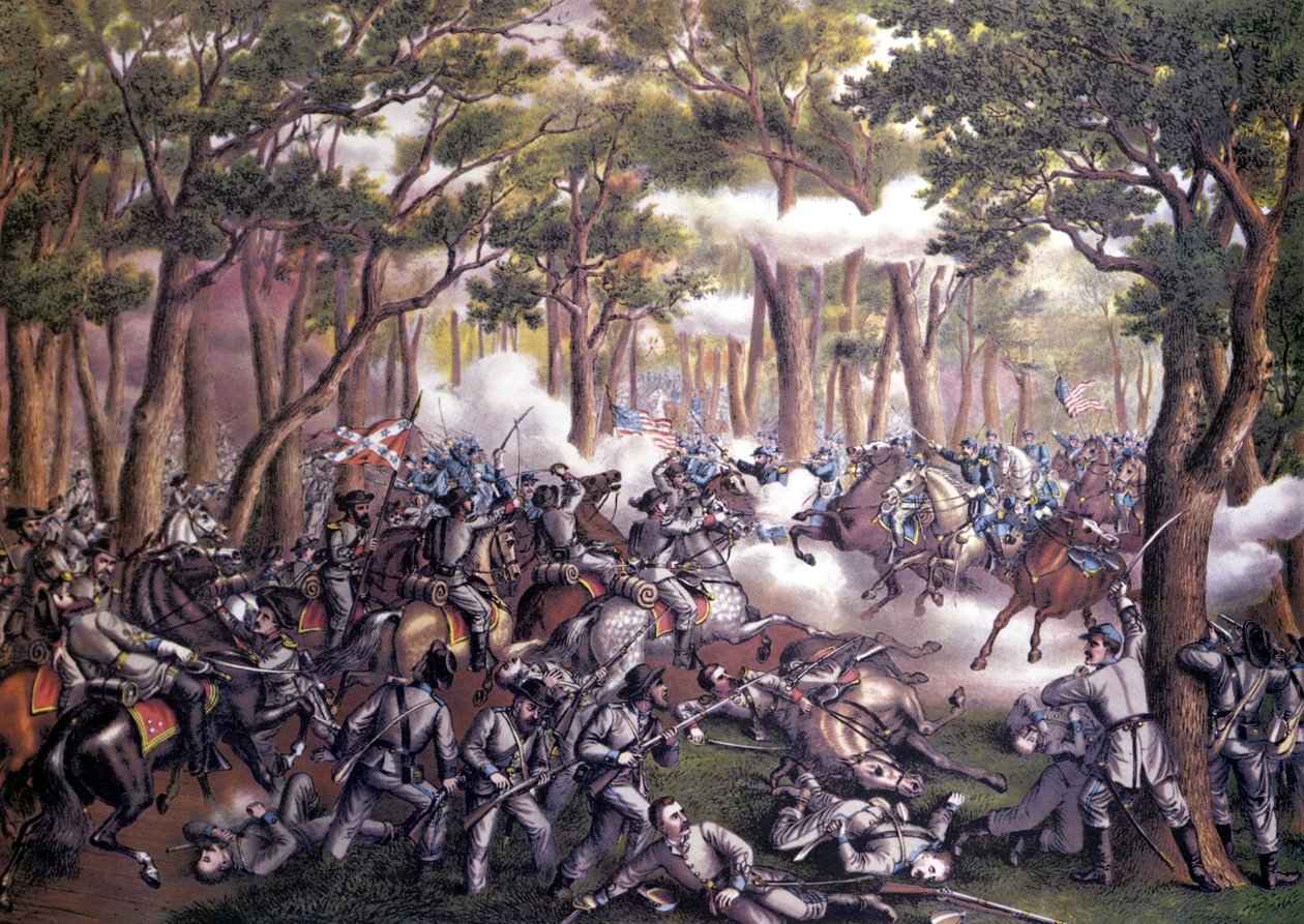 Guerra de Secesión Americana o Guerra Civil (1861 - 1865): Batalla de Wilderness o Todd