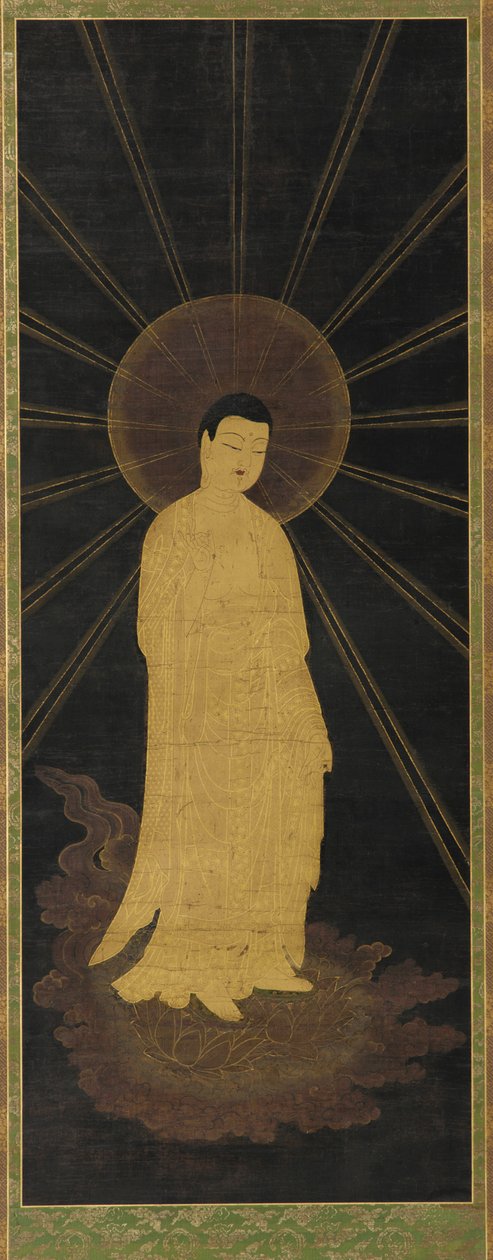 Amitabha (Amida) dando la bienvenida a las almas al paraíso de Unknown artist