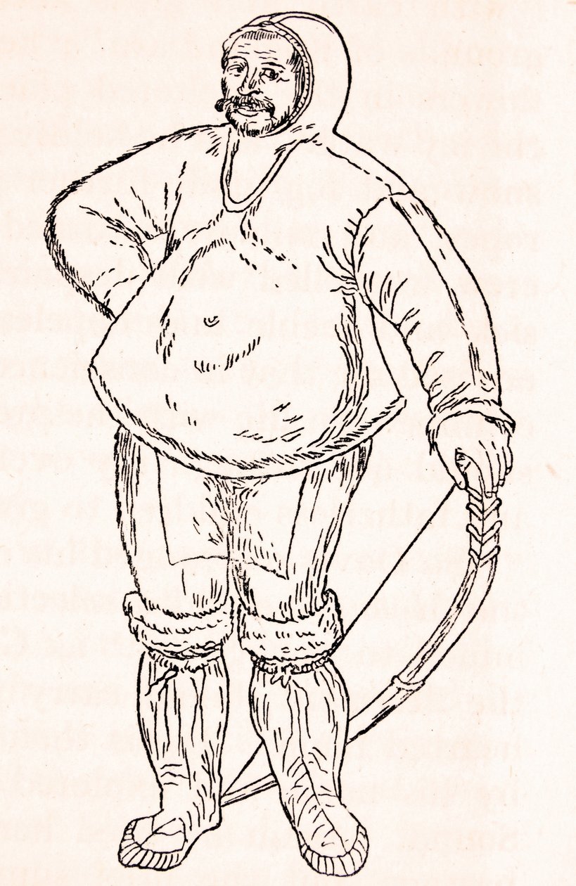 Un esquimal- a partir de un dibujo en acuarela de John White de Unknown artist
